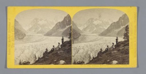 View of the Mer-de-Glace near Chamonix