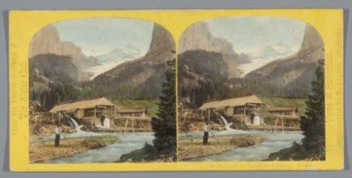 Buildings in the valley of Rosenlaui