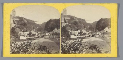 View of the Gottéron Bridge in Fribourg