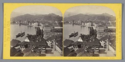 View of Lucerne, seen from the St. Leodegar Church
