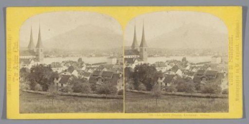 View of Lucerne, with the Pilatus in the background