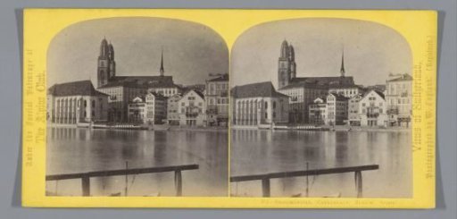 View of the Grossmünster in Zurich