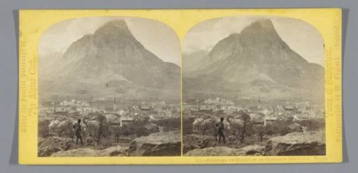 View of Glarus, with the Glärnisch in the background