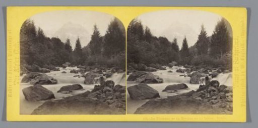 Rapids in the Linth, with the Tödi in the background