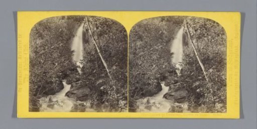 View of a waterfall in the Linth Valley