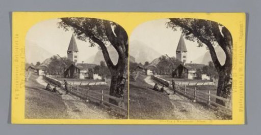 View of a street in Meiringen