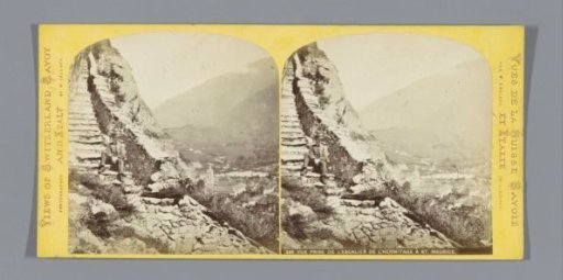 Staircase to the Chapelle de Notre-Dame du Scex near Saint-Maurice