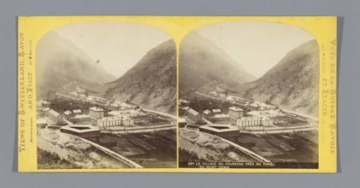 View of Fourneaux, seen from the Mont Cenis tunnel