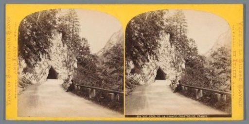 View of a tunnel near the monastery La Grande Chartreuse