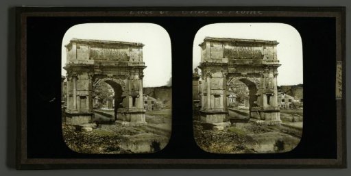 View of the Arch of Titus in Rome