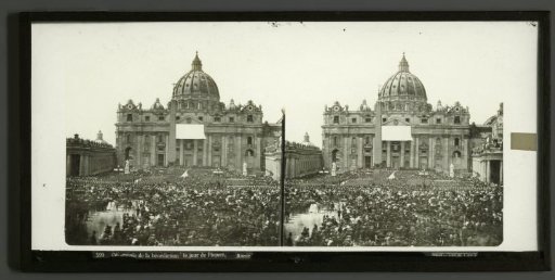 View of St. Peter's Basilica during the celebration of Easter