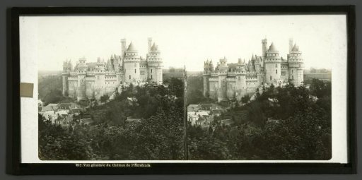 View of the Château of Pierrefonds, France