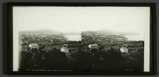 View of La Seyne-sur-Mer, seen from Toulon, France