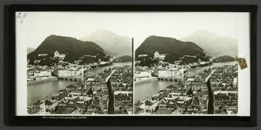 View of Salzburg with the Kapuzinerberg