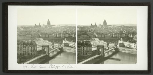 View of Paris with the Pont Louis-Philippe