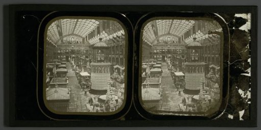 Exhibition at the World Exhibition of 1855 in Paris