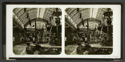 Exhibition at the World Exhibition of 1855 in Paris