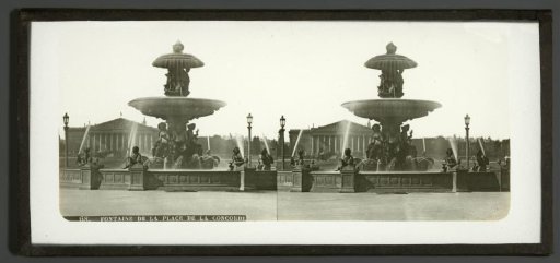 Fountain on Place de la Concorde in Paris, France