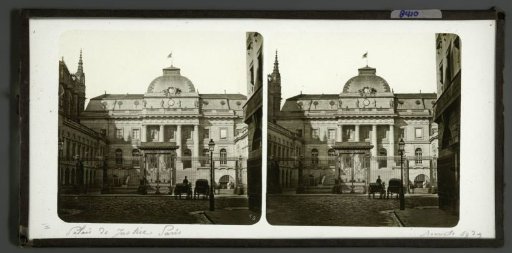 View of the Palais de Justice in Paris, France