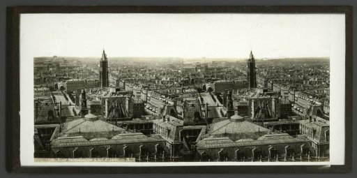 View of Paris with the Tour Saint-Jacques, France