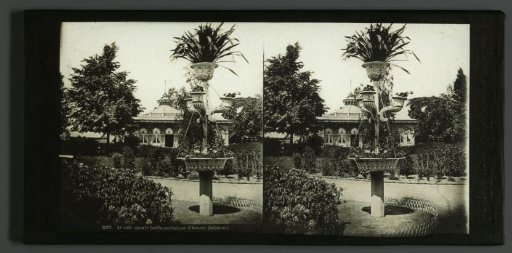 View of the café in the zoo in Antwerp