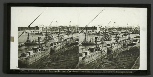 Arrival of the Arab sheiks for the opening of the Suez Canal, Egypt