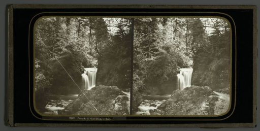 View of the Geroldsau Waterfall near Baden-Baden, Germany
