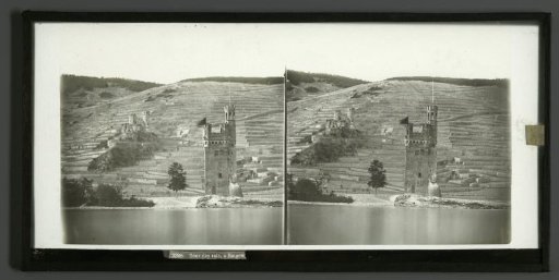 View of the Mouse Tower at Bingen, Germany