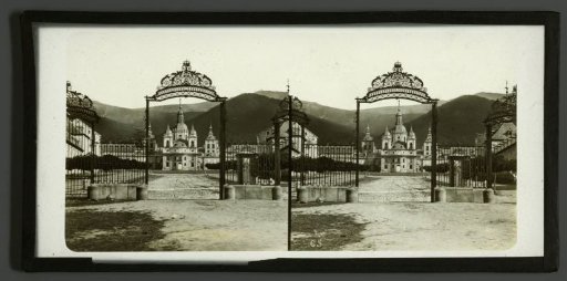 Palace in a mountain landscape, possibly in Germany