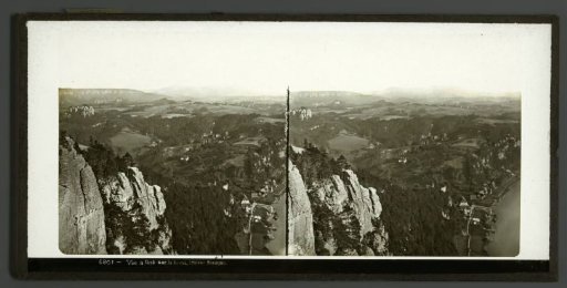 View from the Bastei in Saxon Switzerland