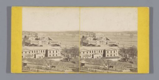 View of the Dolmabahçe Palace on the Bosphorus, Constantinople