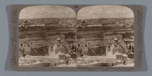 View of Jerusalem, seen from the Mount of Olives