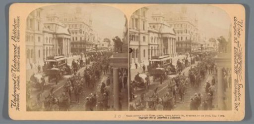 The South African Light Horse in Adderly Street, Cape Town