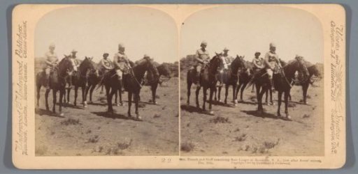 British soldiers on horseback in Rensburg, South Africa