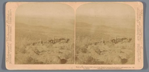 Defensive works on New Zealand Hill where Captain Maddox warded off the Boer attack, 14 January