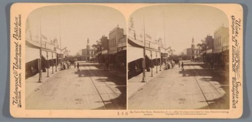 View of Du Tait's Pan Road in Kimberley after the attack by General French (John Denton Pinkstone French)