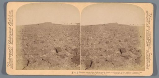 View of a diamond field near Kimberley, South Africa