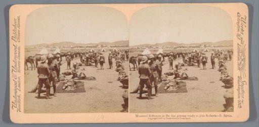Soldiers at De Aar in South Africa