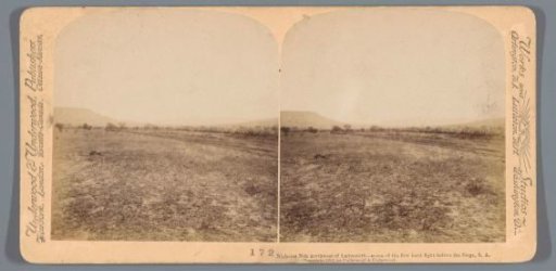 View of a plain near Ladysmith where fighting took place during the Second Boer War