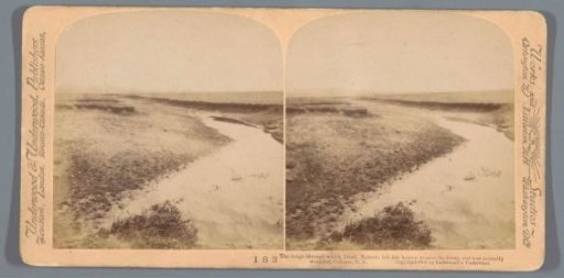 View of the spot at Colenso where Frederick Sleigh Roberts was mortally wounded