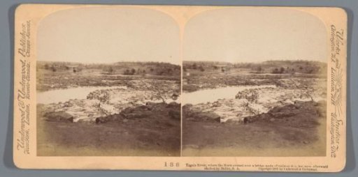 View of the Tugela river in South Africa where fighting took place during the Second Boer War