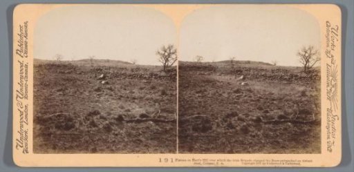 View of a plain in South Africa where fighting took place during the Second Boer War