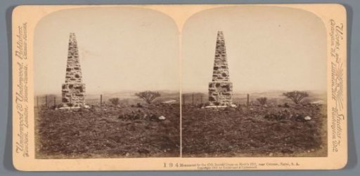 War monument commemorating a battle during the Second Boer War in South Africa
