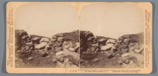 View of a site of fighting during the Second Boer War at the Krantzkloof