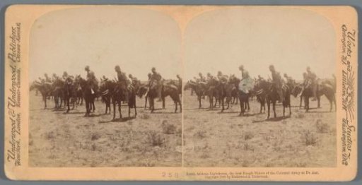 View of the South African Light Horse on horseback at De Aar