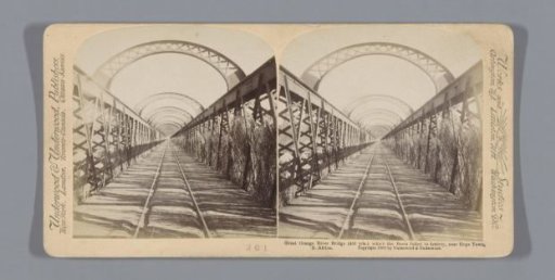 Railway bridge over the Orange River, near Hopetown, South Africa