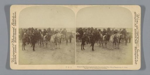 Boer commanders who surrendered after the Battle of Paardeberg, South Africa