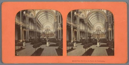Interior of the Palace of Industry in Amsterdam