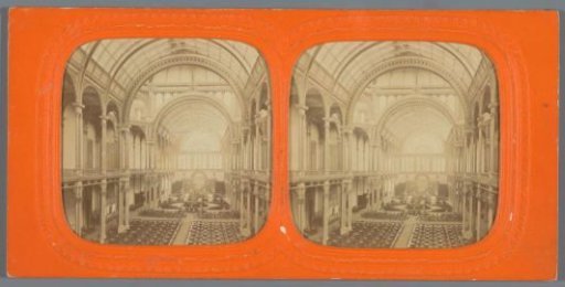 Interior of the Palace of Industry in Amsterdam
