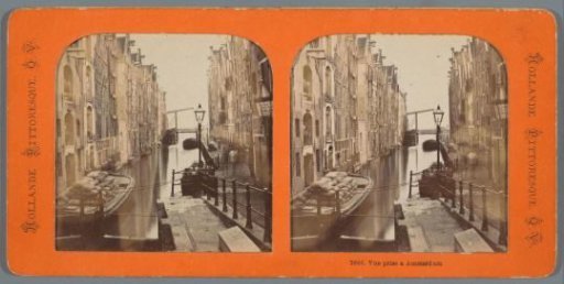 View of a canal in Amsterdam